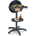 pg 8541 freistehender elektrogrill mit deckel 2000 w schwarz
