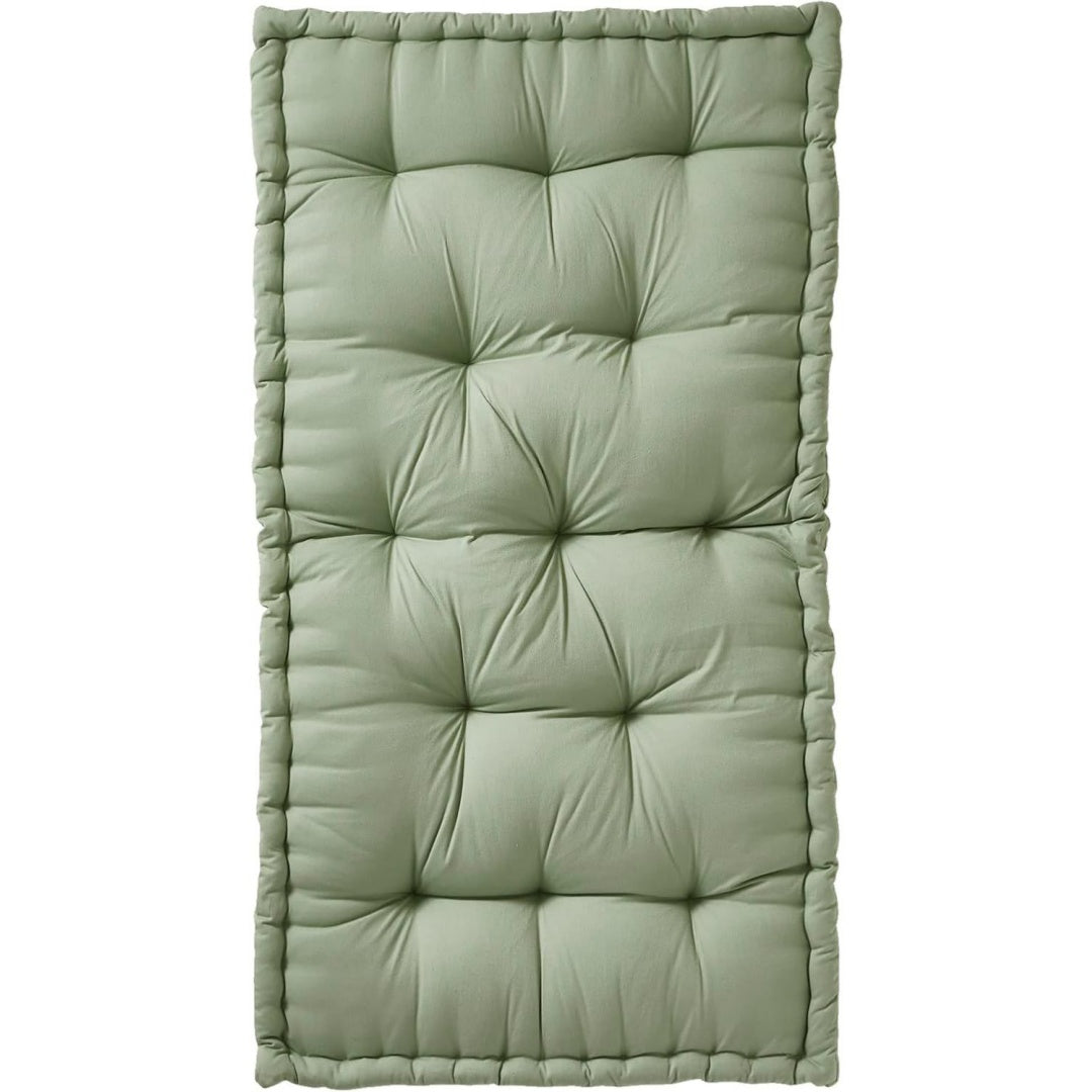 vertbaudet bodenmatratze futon-stil salbeigruen 60 x 120 cm