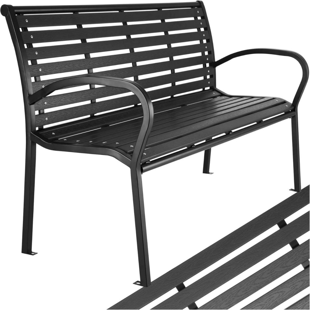 tectake 3-sitzer gartenbank premium garten moebel bank sitzbank wetterfest bis 200 kg belastbar 126 x 62 x 815 cm wintergarten moebel als balkonbank holzbank garten gartenmoebel baenke