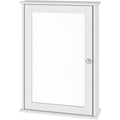 esituro spiegelschrank badspiegel haengeschrank mit tueren platzsparender wandschrank mit verstellbaren regalen badschrank weiss hoehe breite tiefe 42x585x12cm